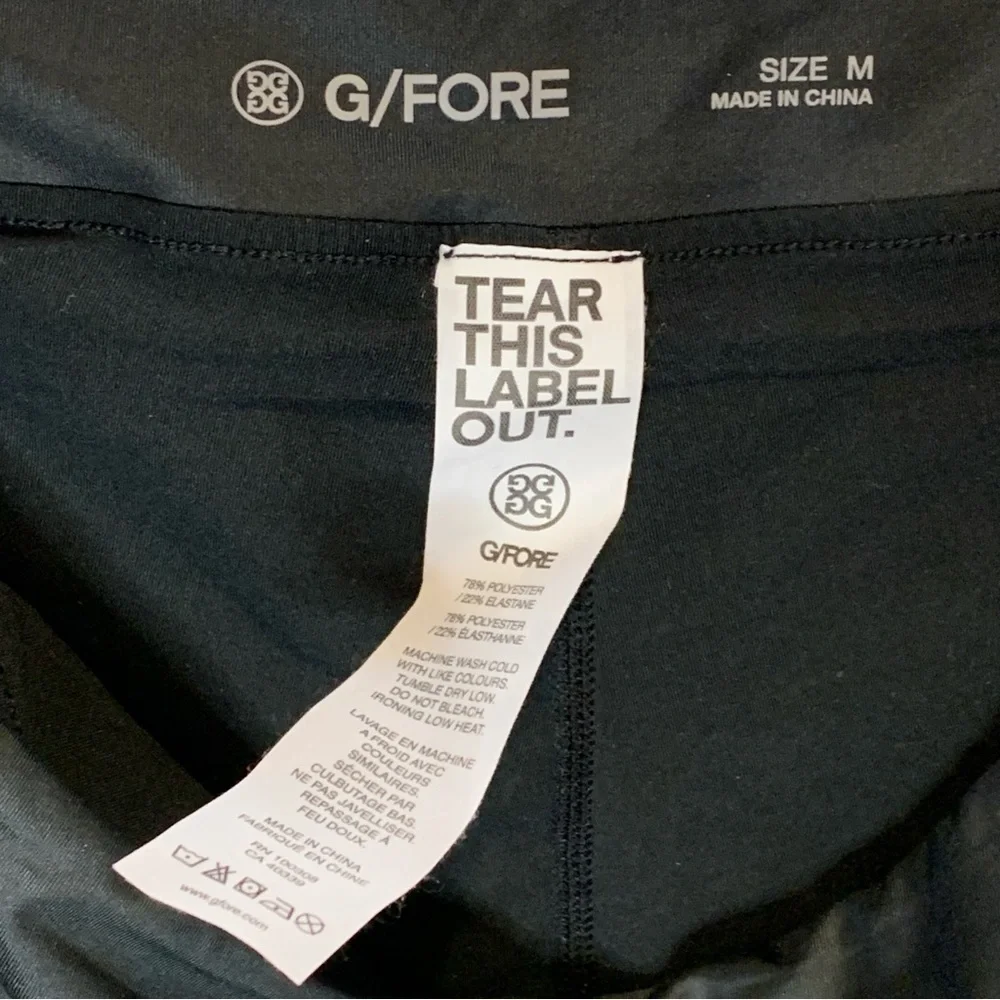 G/Fore Silky Tech Nylon A-Line Skort Shade Onyx Black Sz M Retail Price $145.00 - Picture 14 of 16